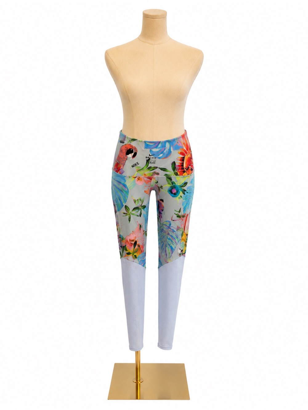 Nike Floral Multicolor & Light Blue Leggings